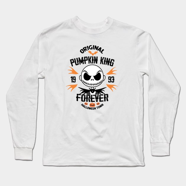 Pumpkin King Forever Jack Skellington Long Sleeve T-Shirt by EnchantedApparel